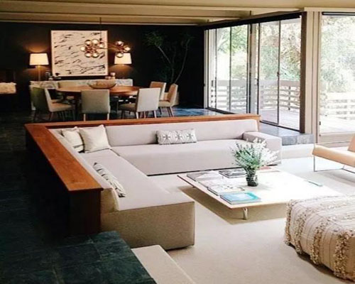 下沉式設(shè)計(jì)營造通透感和高度差