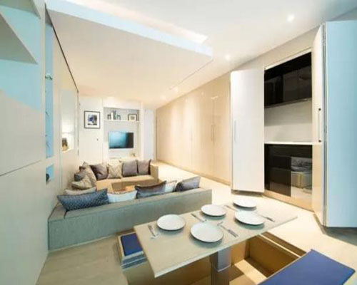 下沉式設(shè)計(jì)營造通透感和高度差