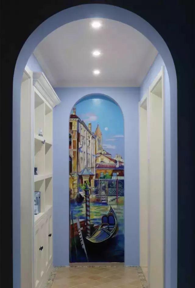 走廊盡頭這樣裝 真漂亮！