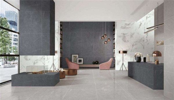 客廳地磚鋪設效果圖